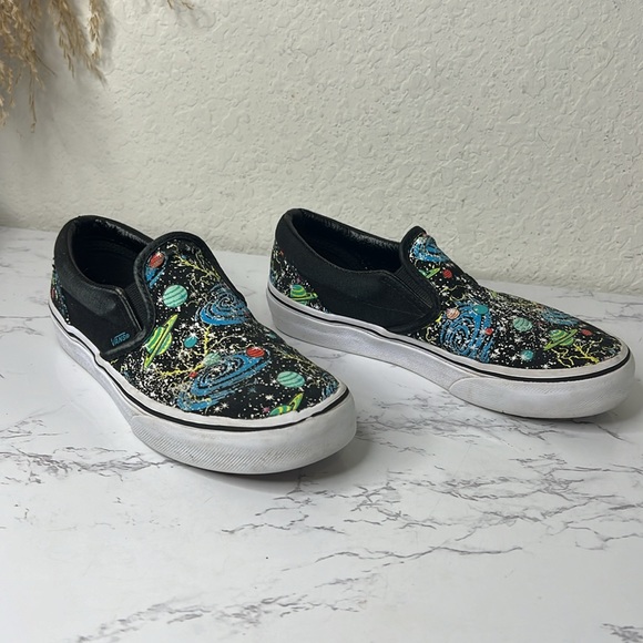 Vans - Kids Classic Slip-On Cosmic Glow Shoes Size 2.5 - Picture 4 of 14